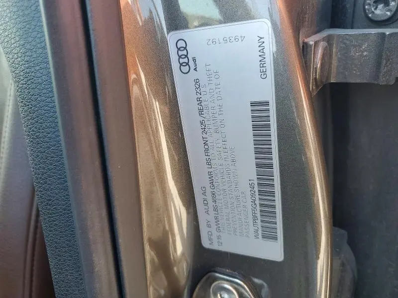 2016 AUDI A3 E-TRON PREMIUM PLUS  