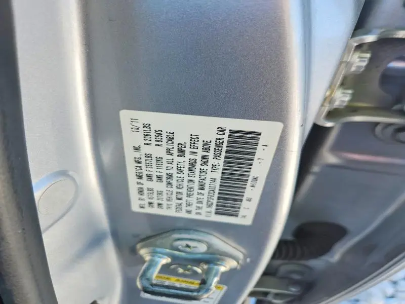 2012 HONDA ACCORD EXL  