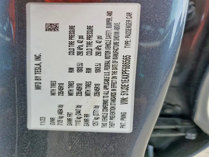 2023 TESLA MODEL 3   