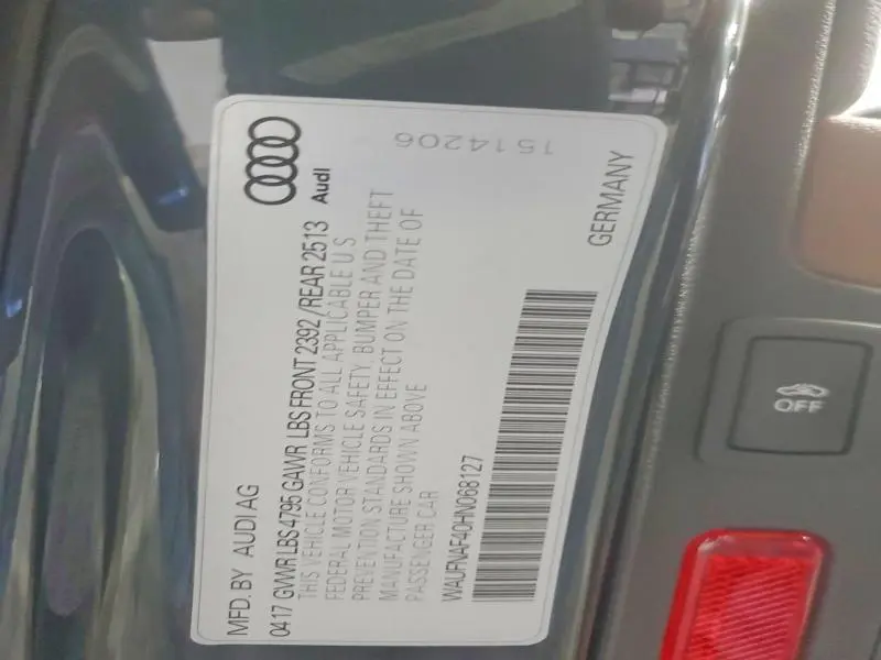 2017 AUDI A4 PRESTIGE  
