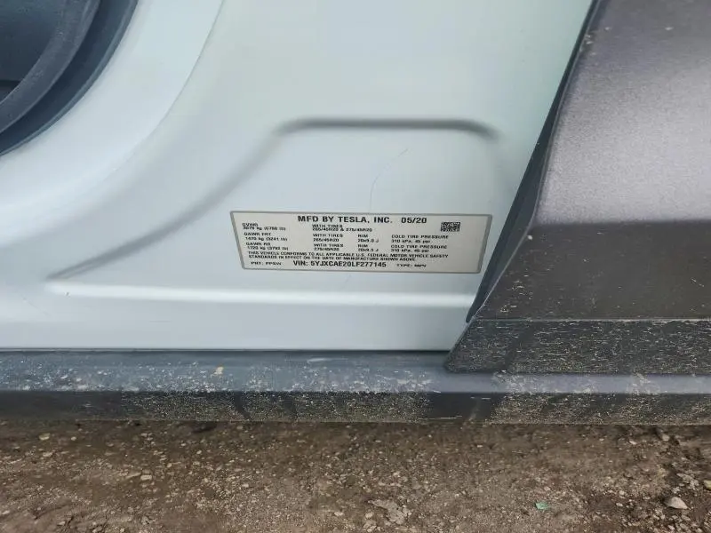 2020 TESLA MODEL X   