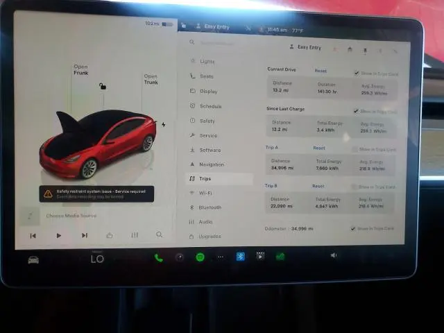 2022 TESLA MODEL 3
