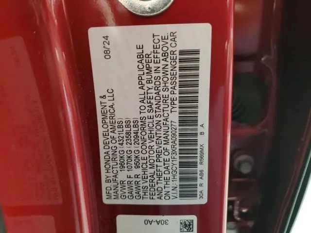 2024 HONDA ACCORD EX  