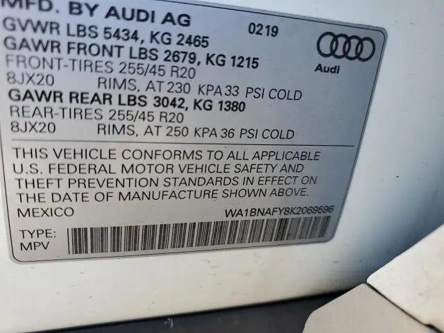 2019 AUDI Q5 PREMIUM PLUS