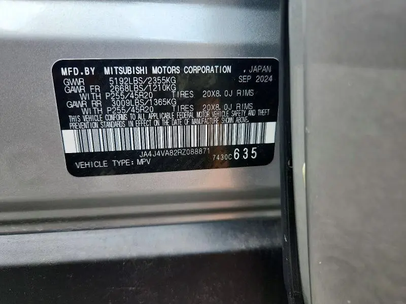 2024 MITSUBISHI OUTLANDER SE  