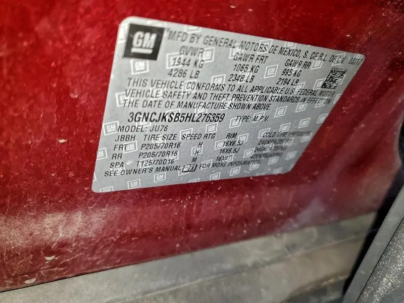 2017 CHEVROLET TRAX LS  