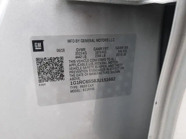 2018 CHEVROLET VOLT LT  