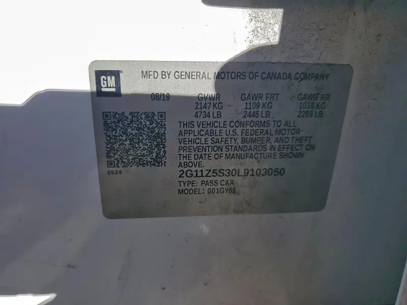 2020 CHEVROLET IMPALA LT  