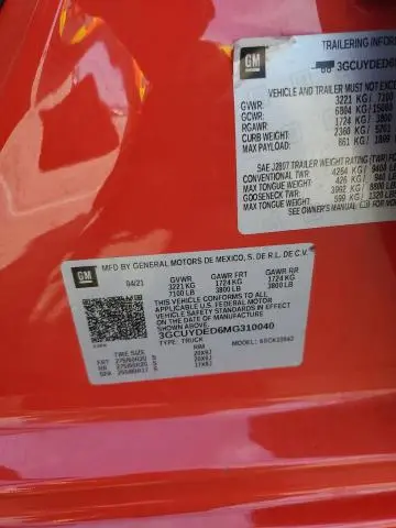2021 CHEVROLET SILVERADO K1500 LT