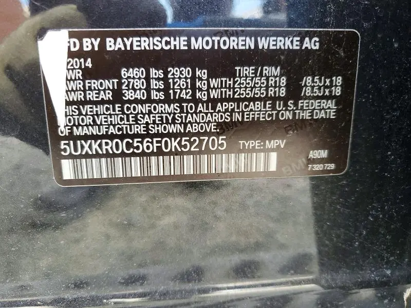 2015 BMW X5 XDRIVE35I  