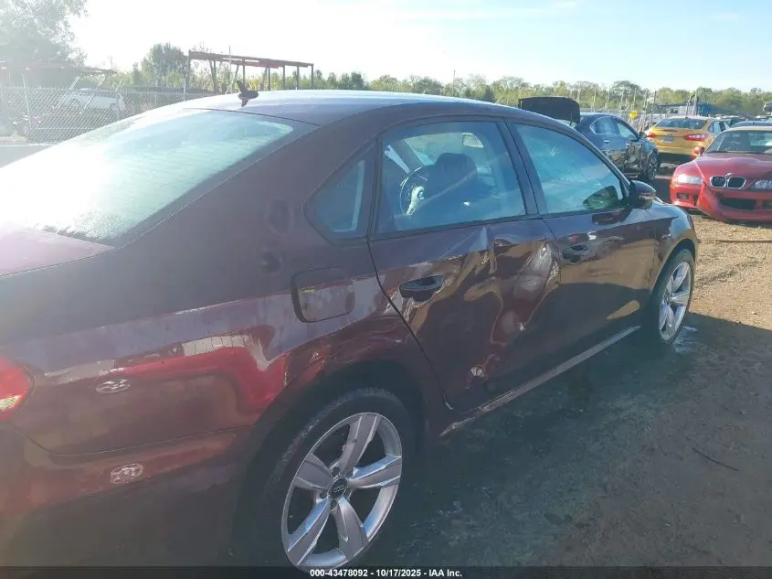 2012 VOLKSWAGEN PASSAT 2.5L S