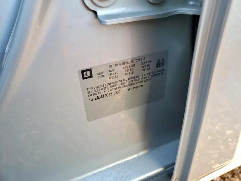 2016 CHEVROLET MALIBU LS  