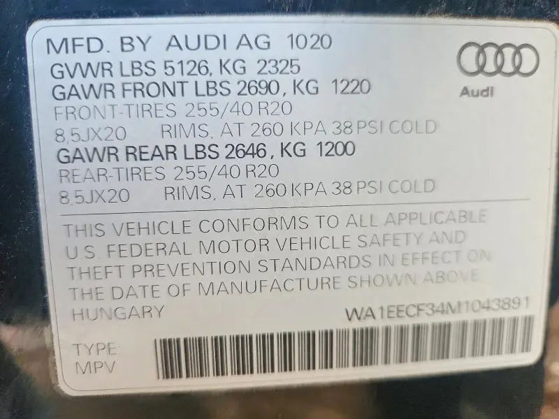 2017 AUDI Q3 PREMIUM PLUS  