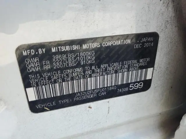2015 MITSUBISHI LANCER ES