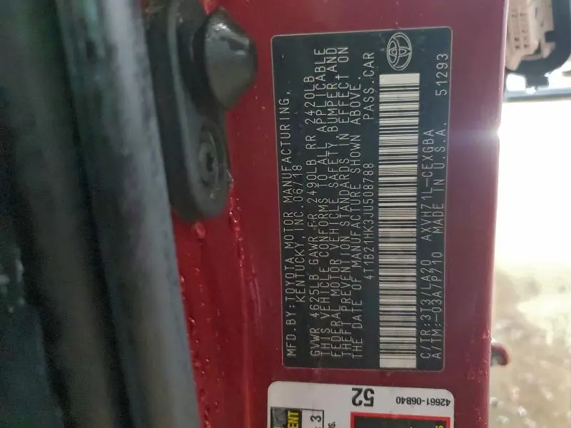 2018 TOYOTA CAMRY HYBRID  