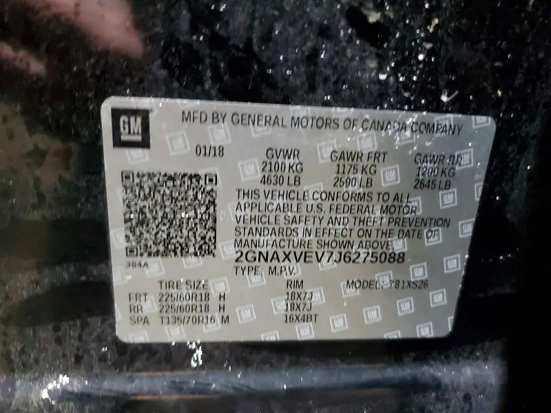 2018 CHEVROLET EQUINOX PREMIER  