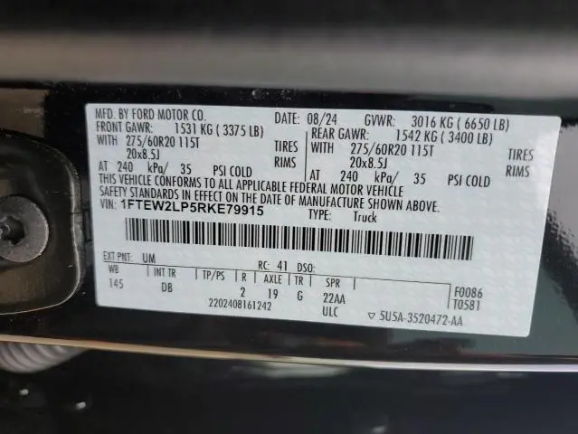 2024 FORD F150 STX  