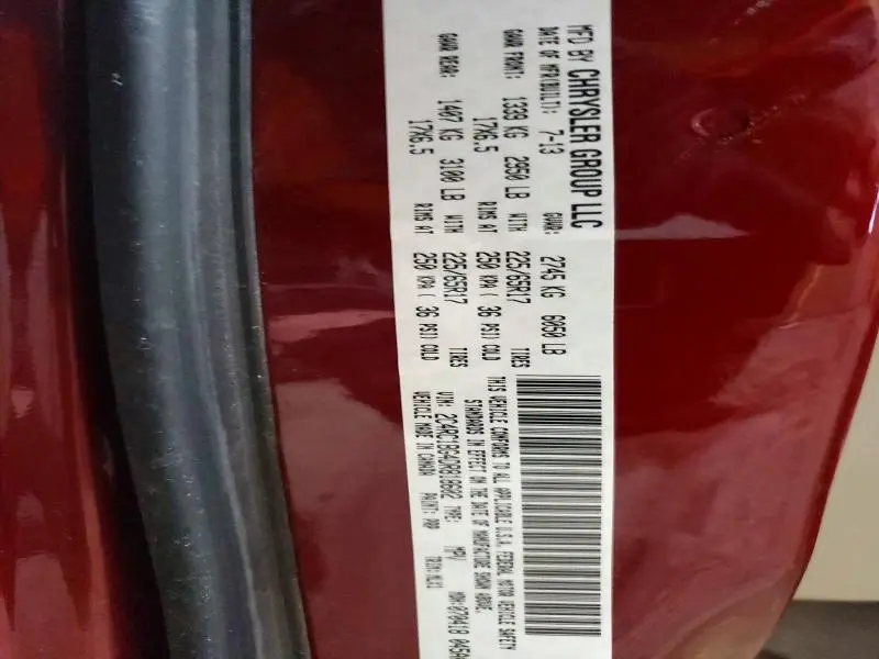 2013 CHRYSLER TOWN & COUNTRY TOURING  