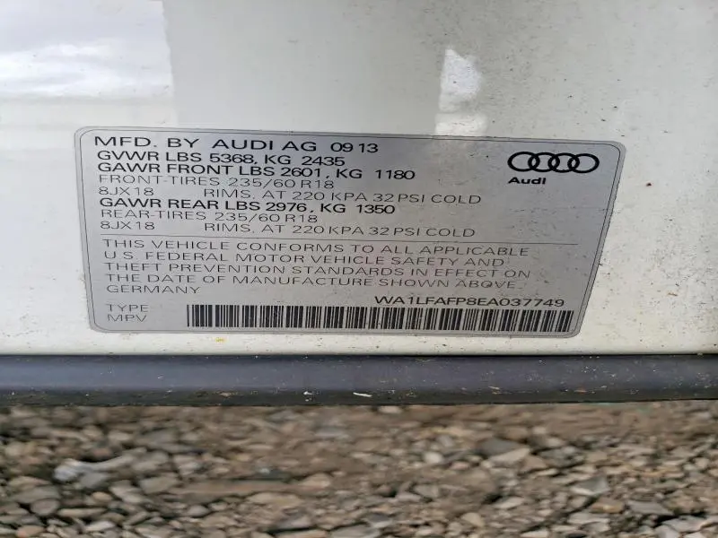 2014 AUDI Q5 PREMIUM PLUS  