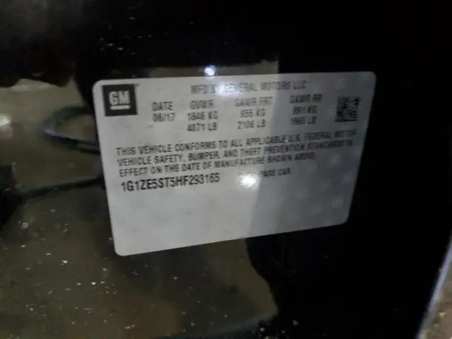 2017 CHEVROLET MALIBU LT  