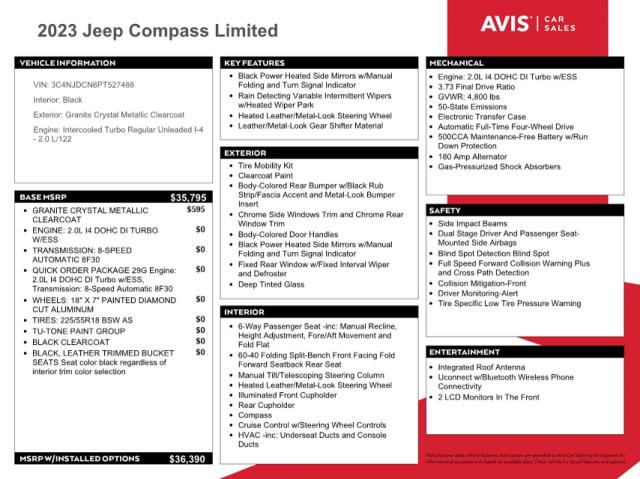 2023 JEEP COMPASS LIMITED