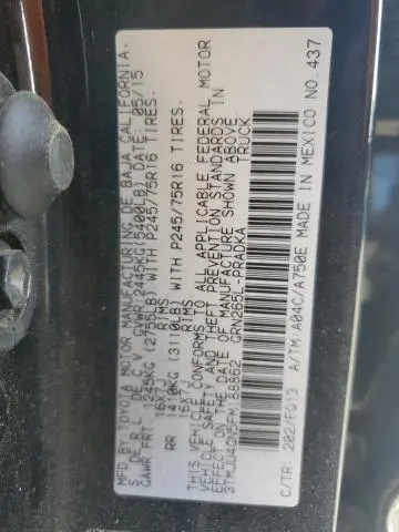 2015 TOYOTA TACOMA DOUBLE CAB PRERUNNER  