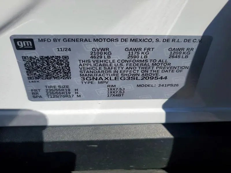 2025 CHEVROLET EQUINOX RS  