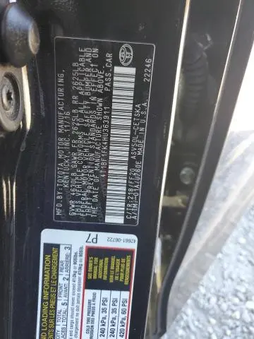 2017 TOYOTA CAMRY LE  