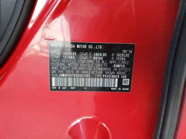 2016 HONDA FIT EX