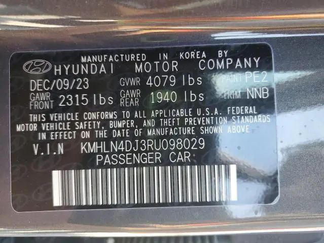 2024 HYUNDAI ELANTRA LIMITED  