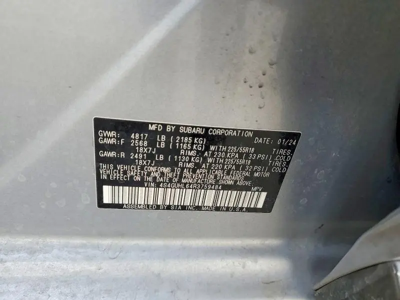 2024 SUBARU CROSSTREK LIMITED  