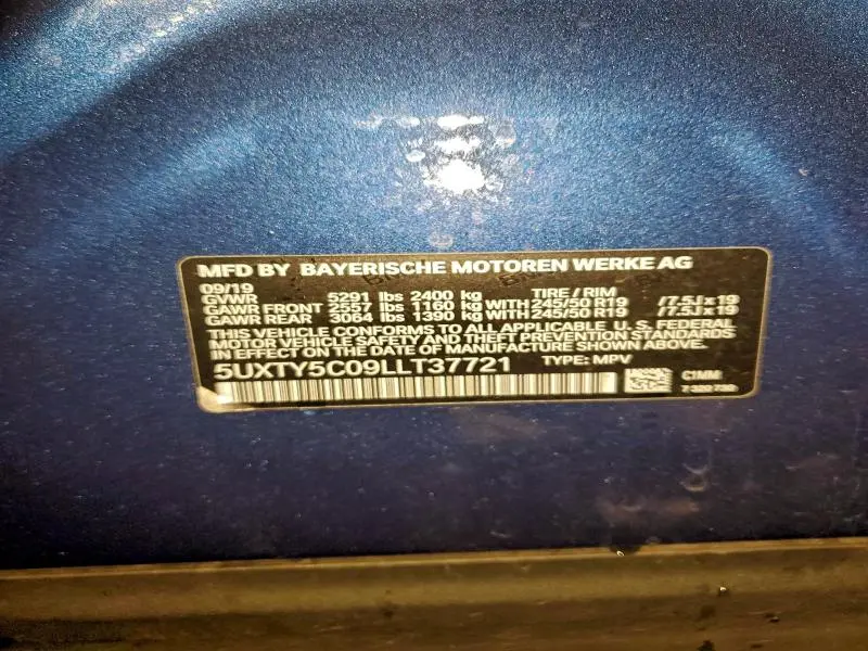 2020 BMW X3 XDRIVE30I  