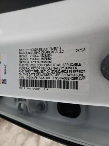 2023 HONDA ACCORD HYBRID SPORT