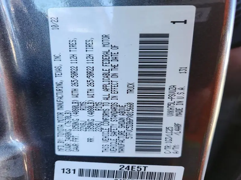 2023 TOYOTA TUNDRA CAPSTONE HV  