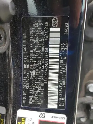 2020 TOYOTA CAMRY SE