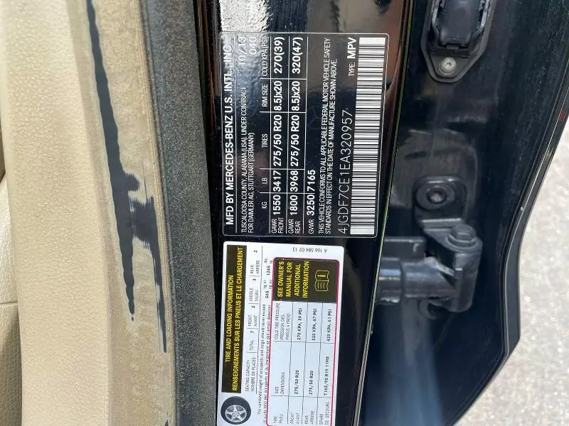 2014 MERCEDES-BENZ GL 450 4MATIC  