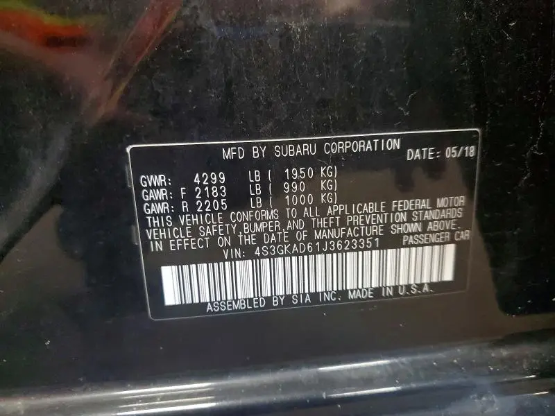 2018 SUBARU IMPREZA PREMIUM PLUS  