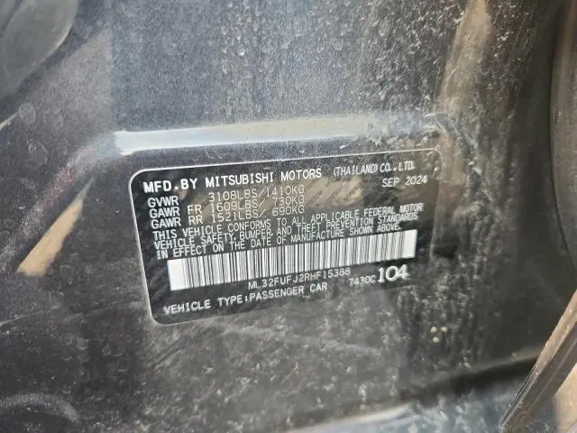 2024 MITSUBISHI MIRAGE G4 ES  