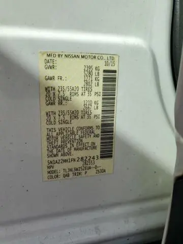 2015 NISSAN MURANO S