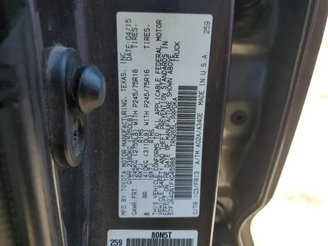 2015 TOYOTA TACOMA DOUBLE CAB PRERUNNER  