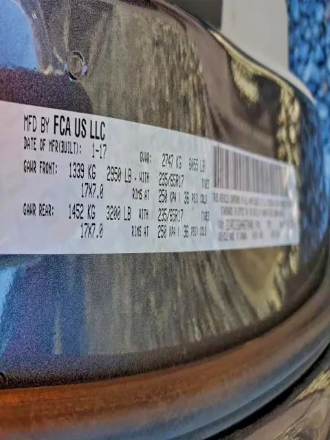 2017 CHRYSLER PACIFICA TOURING L PLUS  