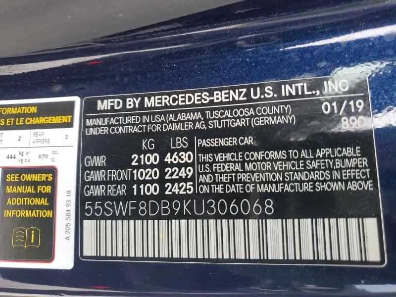 2019 MERCEDES-BENZ C 300  