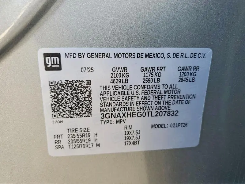 2026 CHEVROLET EQUINOX LT  