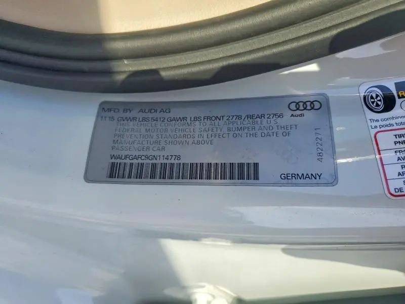 2016 AUDI A6 PREMIUM PLUS  