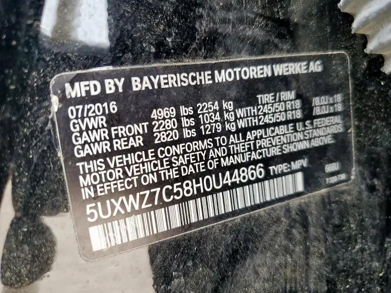 2017 BMW X3 SDRIVE28I  