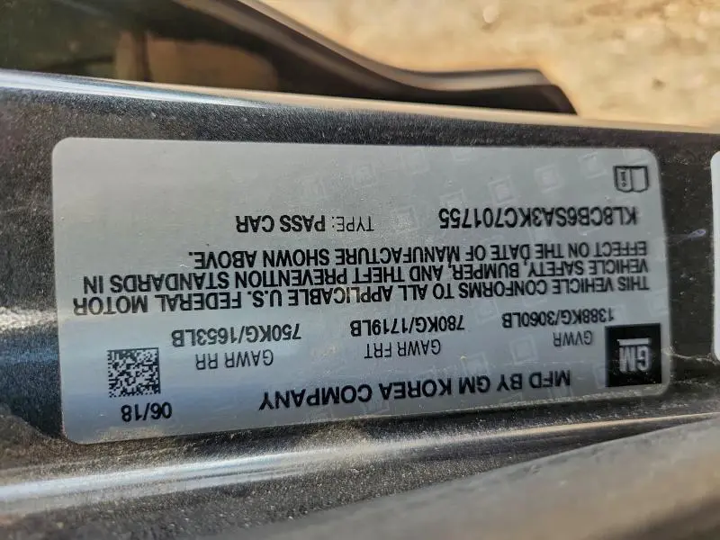 2019 CHEVROLET SPARK LS  