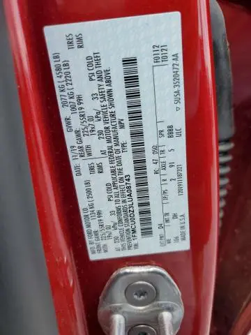 2020 FORD ESCAPE TITANIUM  