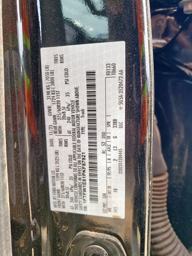 2023 FORD F150 SUPERCREW  