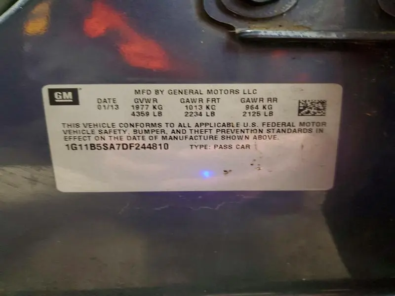 2013 CHEVROLET MALIBU LS  