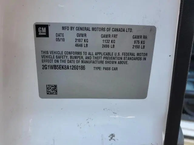 2010 CHEVROLET IMPALA LT  